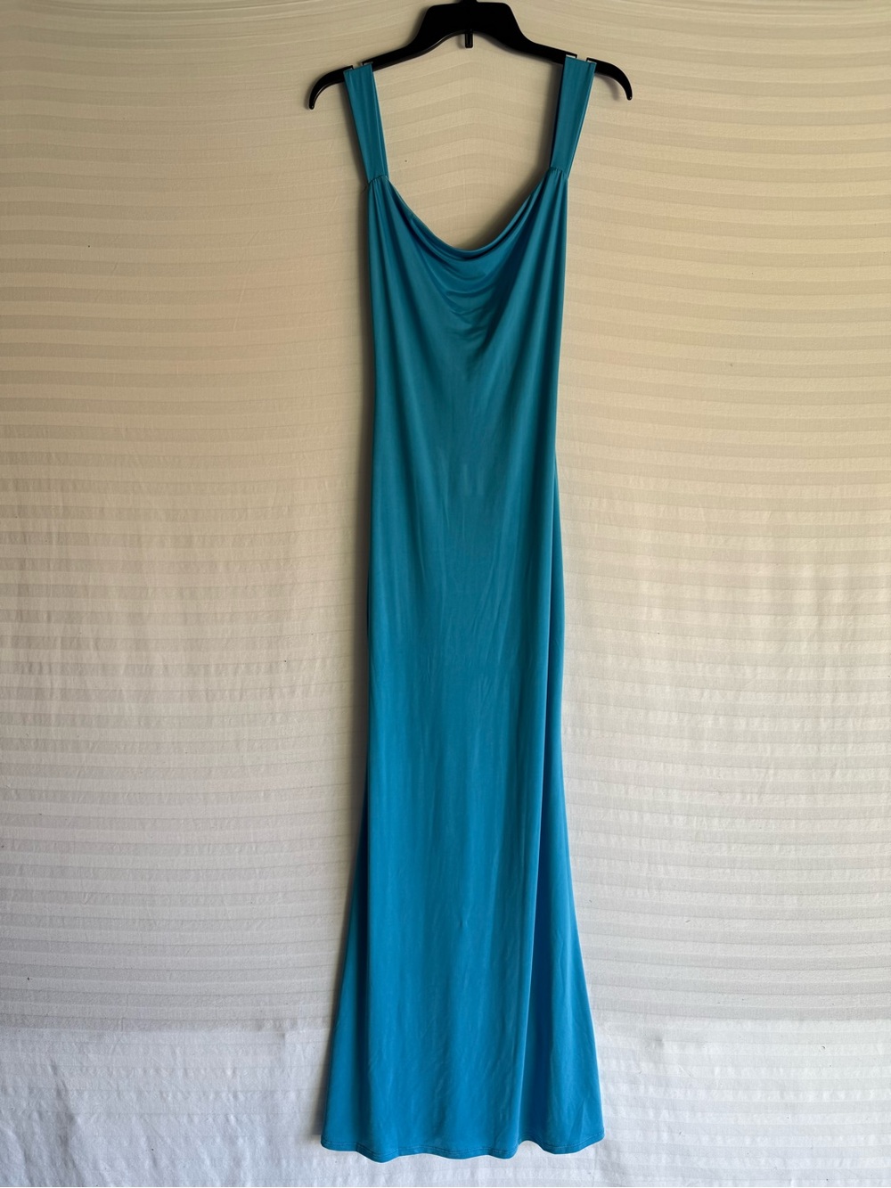 Lulu's Bright Blue Cowl-Neck Maxi Dress, Small